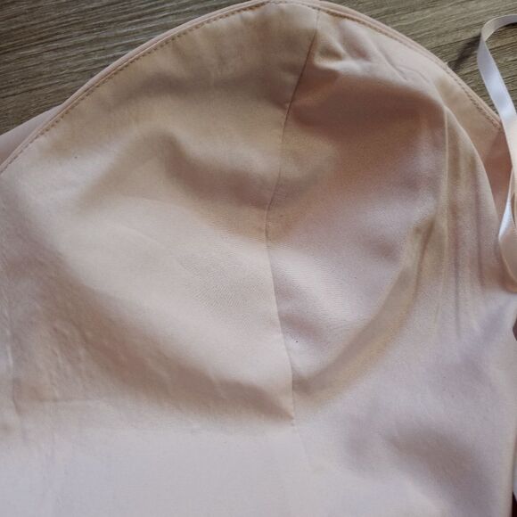 Symphony Of Venus Sheer Chiffon Covers Sweatheart Bodice Gown Blush Sze 12 Blush - Picture 5 of 13